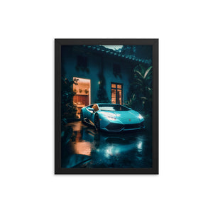 Framed Blue Lamborghini (Test)