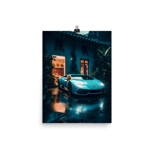 Poster Blue Lamborghini (Test)
