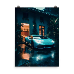 Poster Blue Lamborghini (Test)