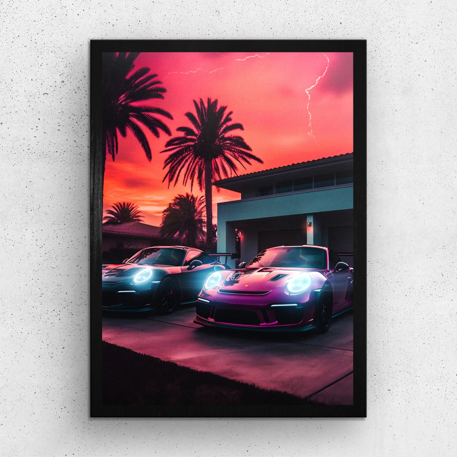 Lightning Speed (Framed Print)